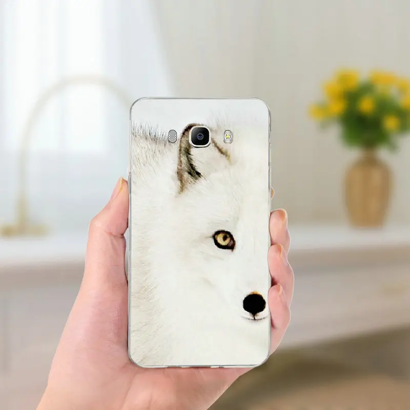 Picture 10 Мягкие силиконовые чехлы из ТПУ для телефонов Samsung Galaxy J1 J2 J3 J5 J7 Coque Shell сумки милые лисы в осенних листьях леса - Цвет: Picture 10