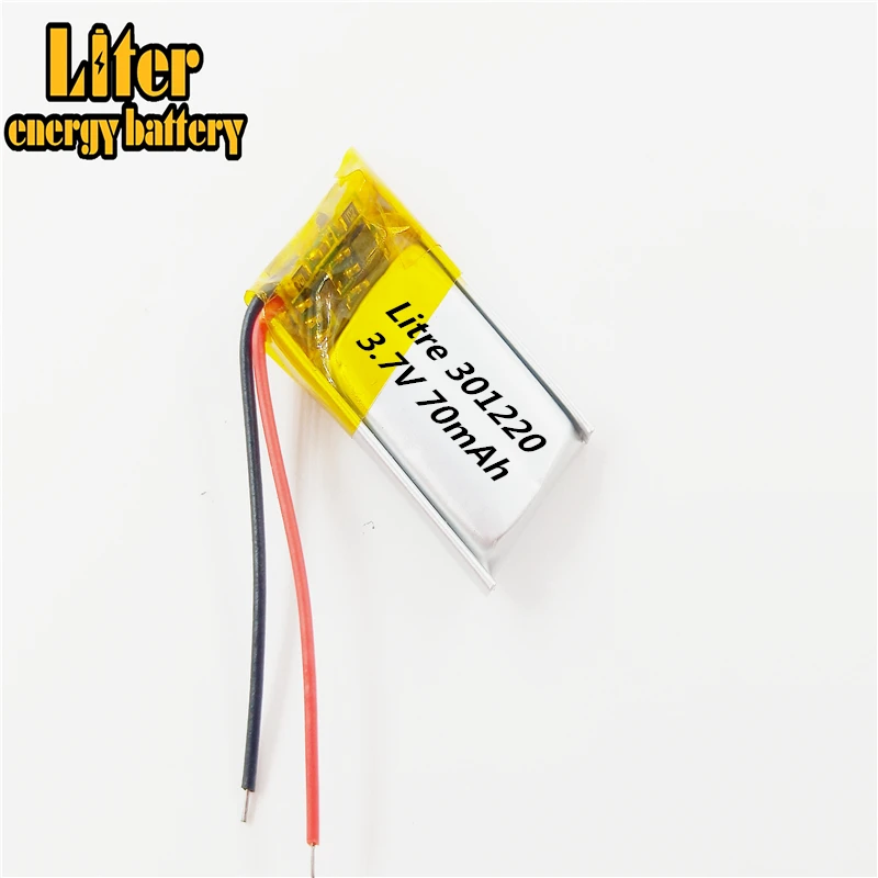 301220 3.7V 70mAh 301020 301120 301221 Lithium Polymer Li-Po li ion Rechargeable Battery cells For Mp3 MP4
