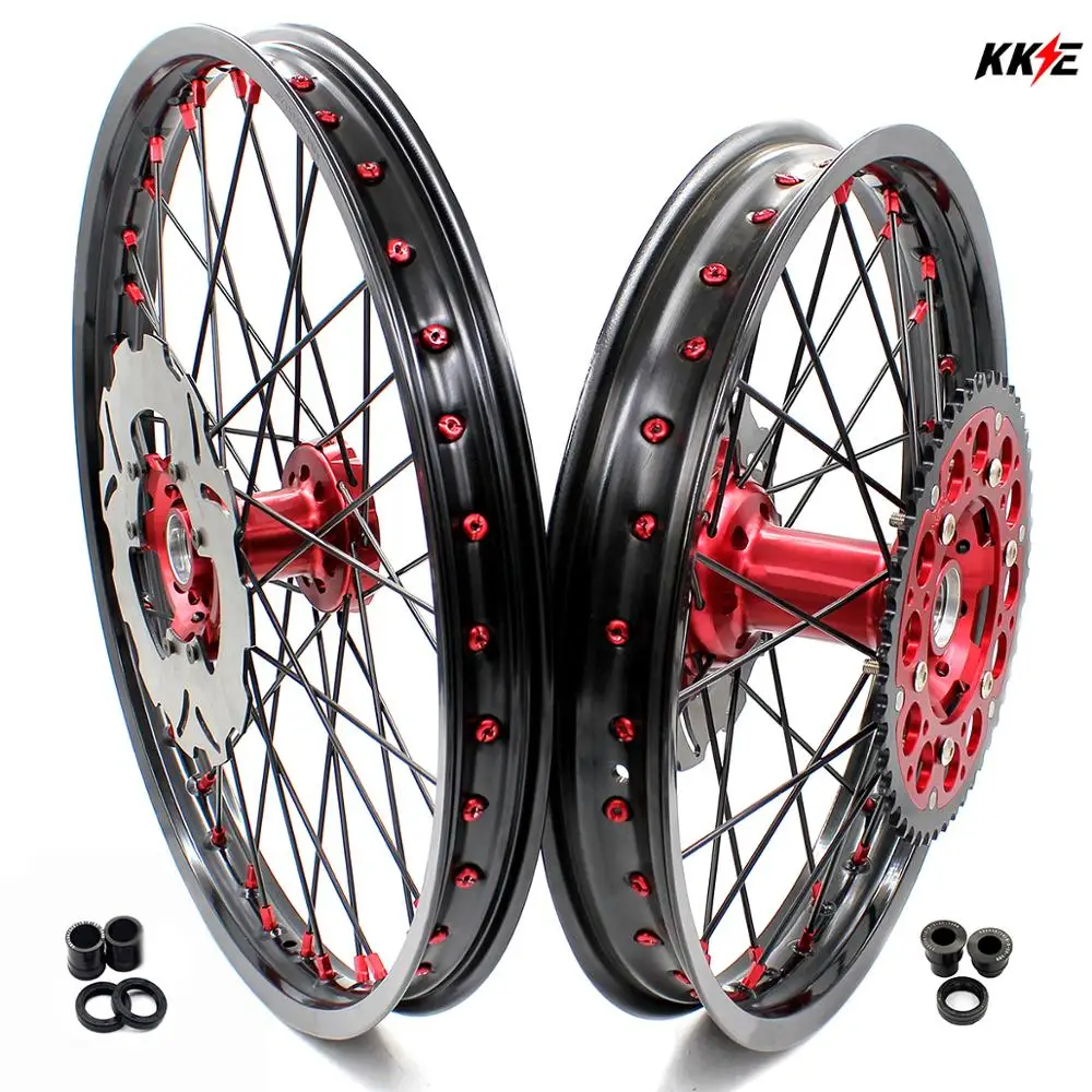 KKE 21/18 мотоцикл полный эндуро колеса Набор для HONDA XR400R/XR600R 1996 97 2001 2002 2003 04/1991 2000 диск