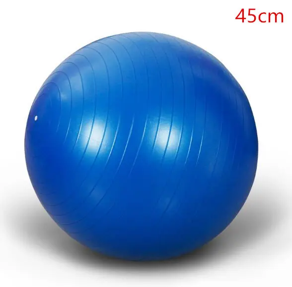 Спортивные мячи для йоги Bola Пилатес фитнес спортзал фитбол для баланса Пилатес тренировки Массажный мяч 45 см 55 см 65-75 см - Цвет: 45cm Blue
