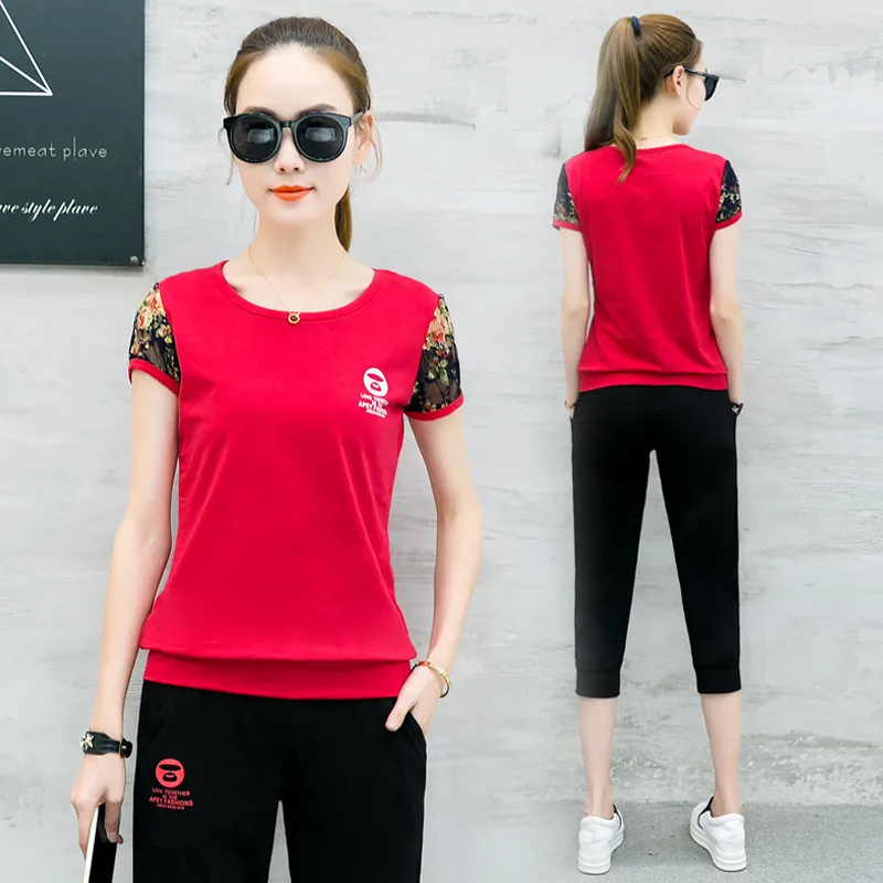 

Ozhouzhan Sports Set WOMEN'S Dress Summer Korean-style Fashion Spring And Autumn Fashion Short Sleeve Casual Two-Piece Set Not L