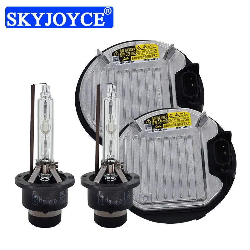 SKYJOYCE 1 Set Car Headlight Kit Xenon D2S D4S 5500K Fast Bright Car Bulb Lamp 35W 55W OEM D2R D4R Ballast 85967-45010 KDLS001 (4)