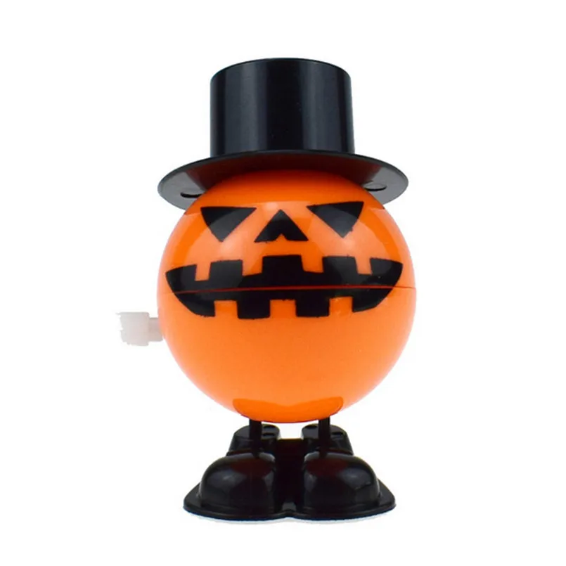 Забавные Мини заводные игрушки ослепительный Хэллоуин ветер-вверх прыжки тыквы шары трюк или лечение подарок на Хэллоуин детская игрушка 30AG16