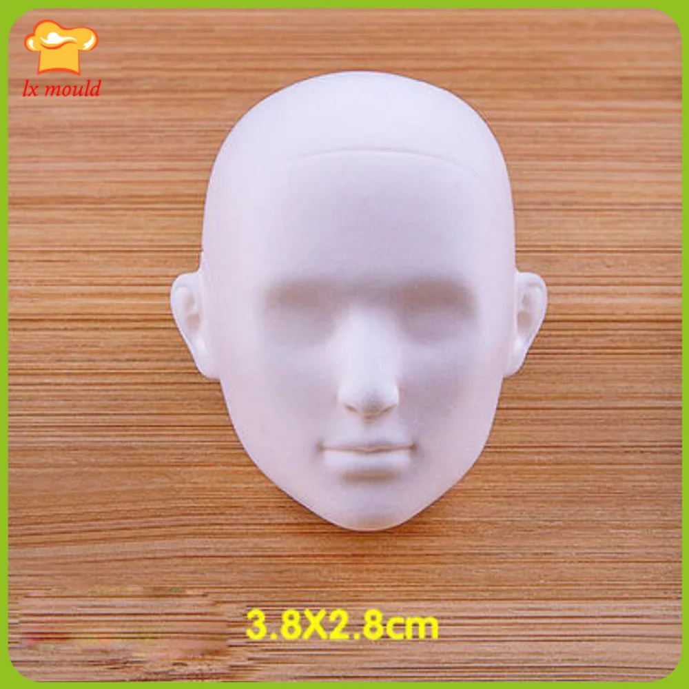 Clay Soft Pottery Figure Face Silicone Molds Doll Shape Mould Baby Face Fondant Moulds