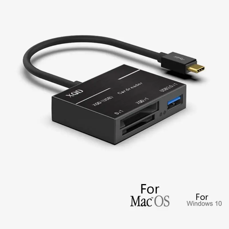 Type C to XQD SD High Speed Card Reader USB3 0 Camera Computer Kit Adapter E65A 5