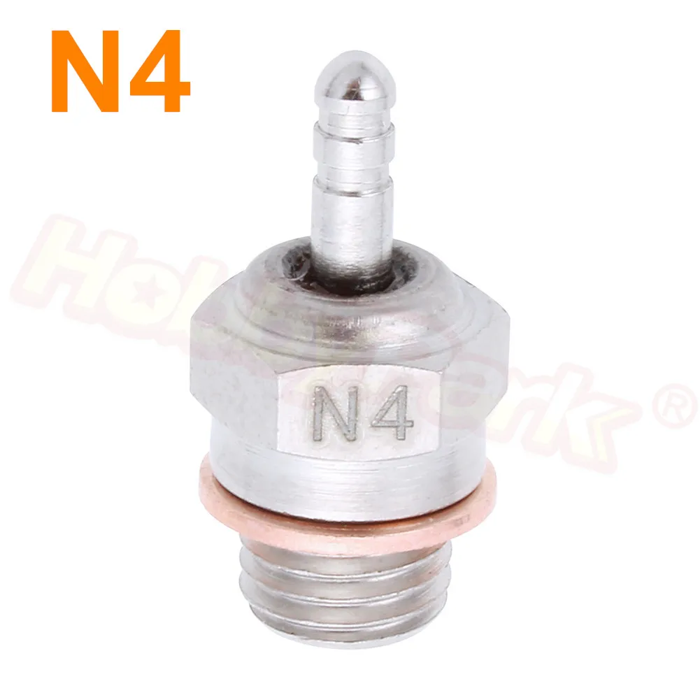 6 шт./лот Nitro светящаяся вилка N3 N4 Hot Spark 3 #4 # Замена ОС 8 для RC автомобиля 1/8 1/10 Багги