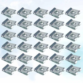 

50pcs Motorcycle Fairing Bodywork Panel No.4 Manganese Steel U Clips Spire U Clip U Nut Speed Fasteners