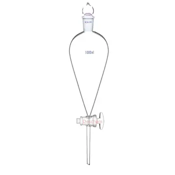 

1000ml,24/40,Lab Glass Pyriform Separatory Funnel,Straight Tube,1L,Pear Shape