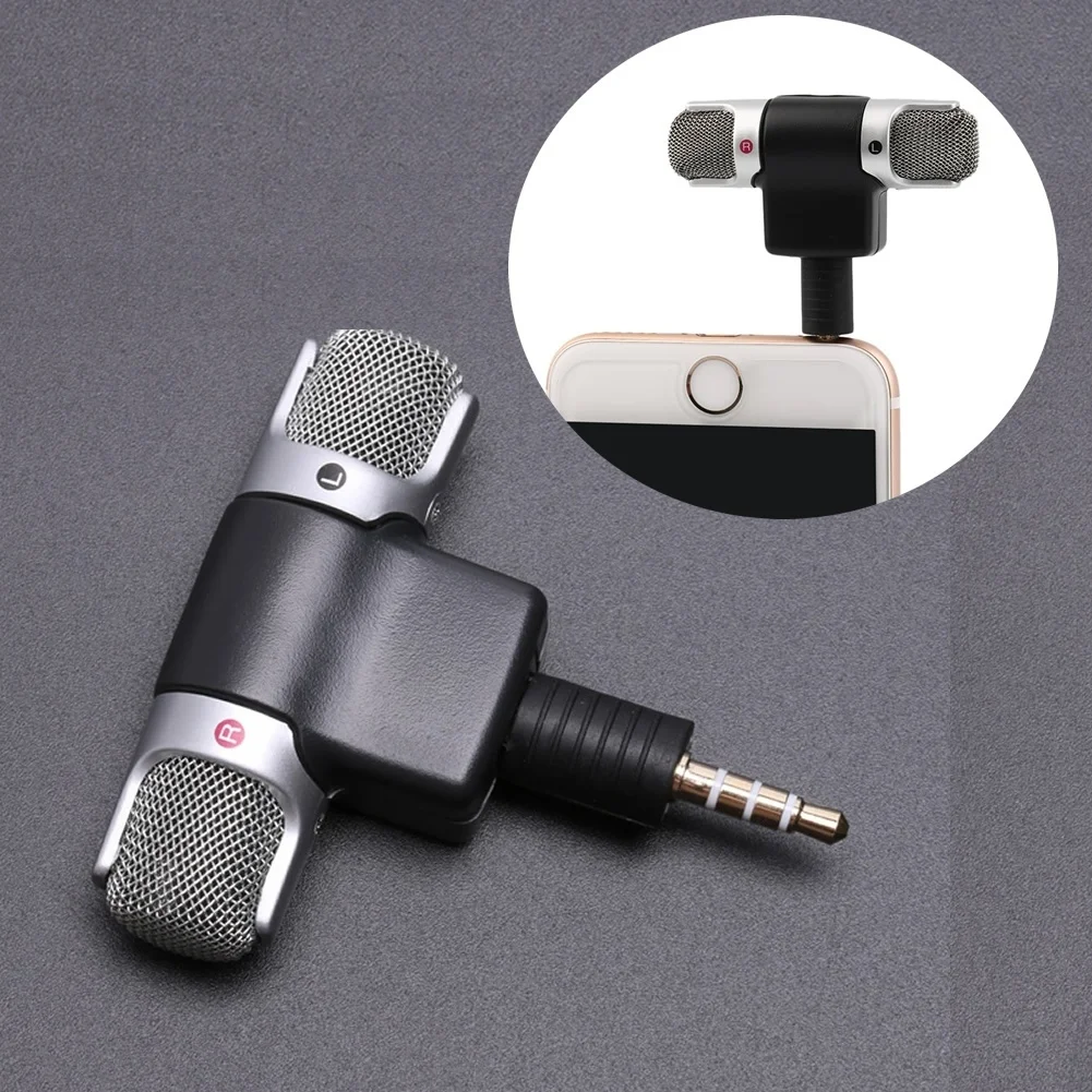 Mini 3.5mm Jack Microphone Stereo Mic For Recording Mobile Phone Studio Interview Microphone For Smartphone 1