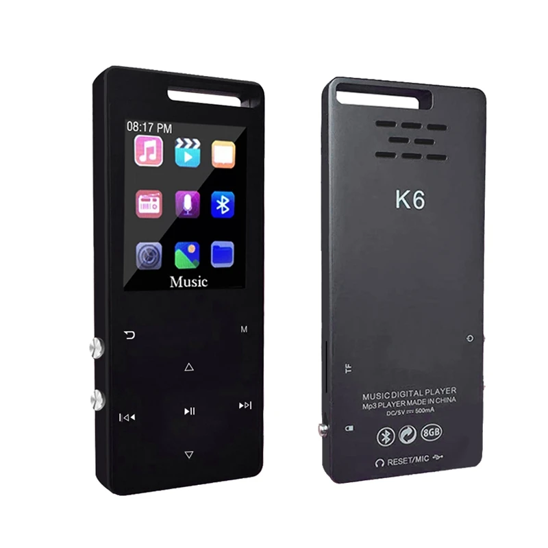 FULL-1.8Inch MP3-плеер с bluetooth-динамиком встроенный 8G пресс-экран HiFi портативный Walkman с радио/FM/видео/запись
