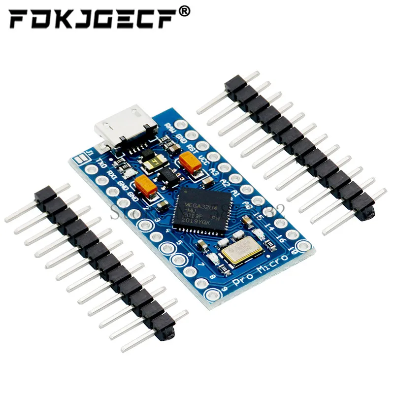 Сменный ATmega32U4 Pro Micro 5 в 16 МГц для Arduino Mini с 2 рядным контактным разъемом Leonardo Usb