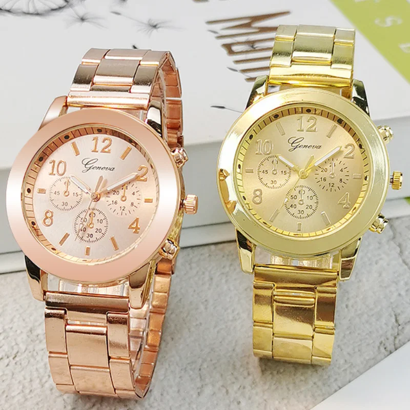 

Golden Watch Stainless Steel Watches For Women Ladies Creative Woman Bracelet Female Clocks Relogio Feminino Montre Femme часы