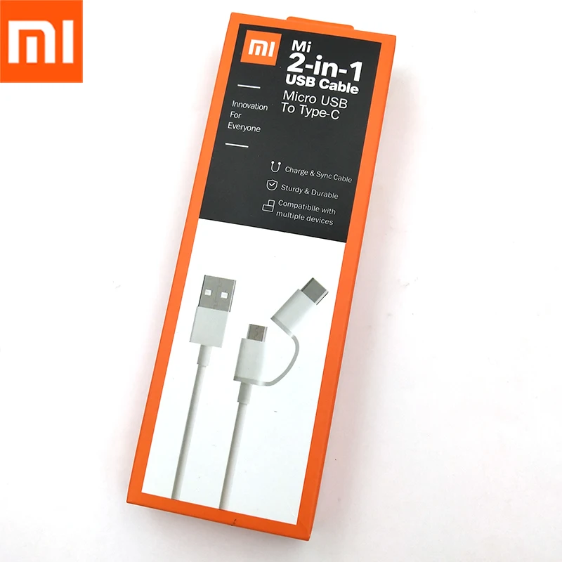 2 в 1 кабель Xiao mi QC3.0 usb type C кабель для mi 8 9 SE 5C 5X 5S plus 6 6X A3 A2 A1 mi x 3 2s Max 3 Red mi K20 Pro 8 8A