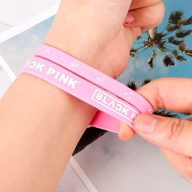 2 шт./компл. Корея K-POP розовый цвет Super Star вентиляторы BTS Beacelet K-POP спорт ювелирные изделия
