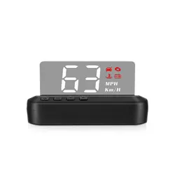 Pantalla de coche C100 OBD, proyector de alta definición de velocidad KM/H MPH HUD, pantalla frontal, electrónica para coche, Ordenador de conducción