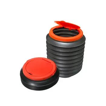 

Car Garbage Can Foldable Garbage Can 4L Trash Can For Car Multifunction Telescopic Bucket Car Accessories