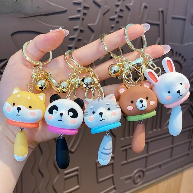 Pendentif en peluche pour clé de voiture, chien en peluche, porte-clés,  breloque pour sac, accessoires de bricolage, cadeau de couple, hommes et  femmes, filles, 1PC - AliExpress