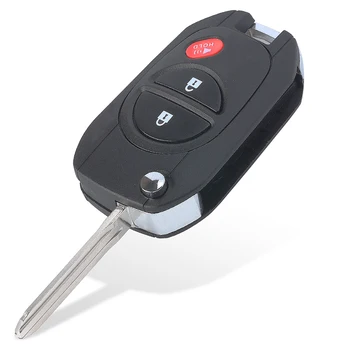 Keyforkess 315MHz 4D67 / G Chip Upgraded aggiornato Flip 3 pulsante telecomando portachiavi per Toyota Sienna Highlander Tacoma Sequoia Tundra - KEYECU 315MHz 4D67 G Chip Upgraded aggiornato Flip 3 pulsante telecomando portachiavi per Toyota Sienna