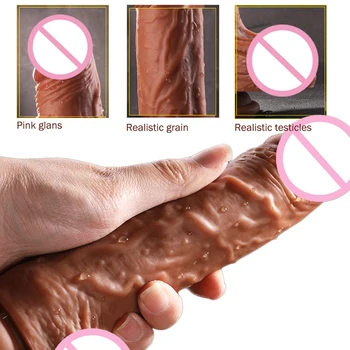 Wireless Dildo Vibrator With Suck Cup Electric Dildo Machine Super Strong Thrust Telescopic Rotation Dildo Realistic Huge Dildos 3