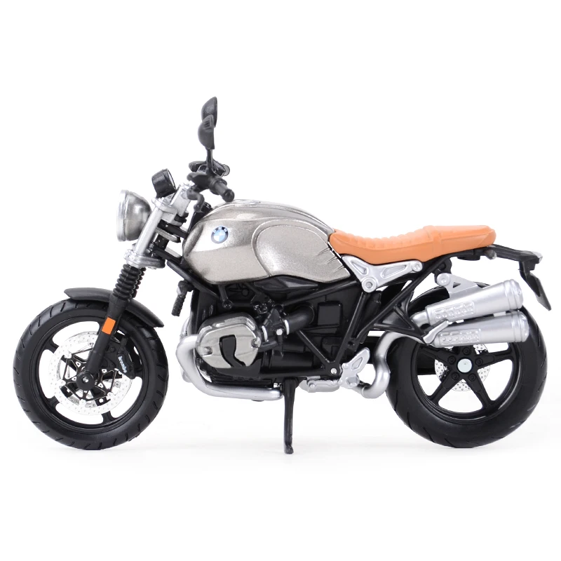 Maisto BMW R NineT Scrambler, Metallic Gray, 1/12 Scale