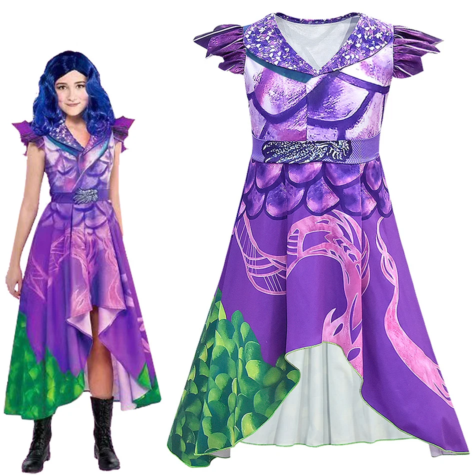 Descendant 3 Mal Dragon Cosplay Costume And Wig