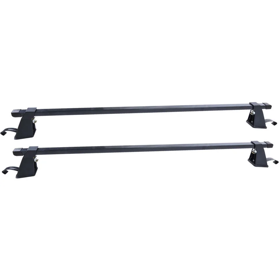 

MOSATP universal Roof Rack For Car cross bars Luggage rack Cargo Carrier Roof Side Rails Black Cross Rails Installed On Door Gap