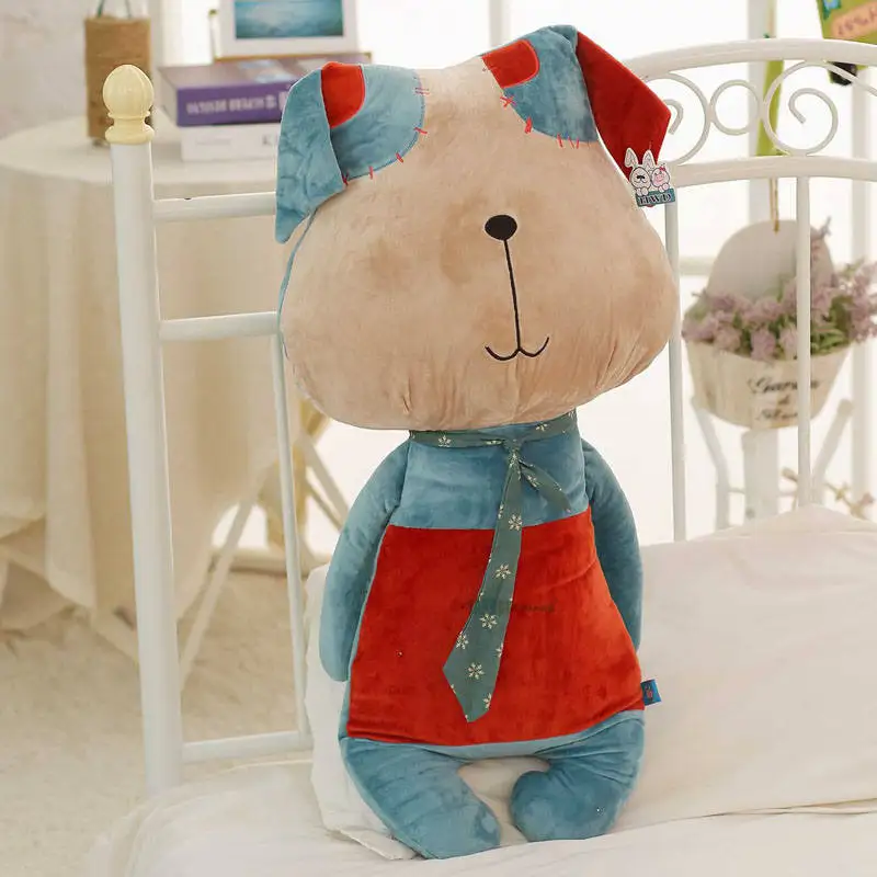 80 см мягкие игрушки в виде животных с плюшевой набивкой Pippi собака мягкие игрушки-подушки собака дети игрушка Диван спинка заднего сиденья День рождения Рождественский подарок