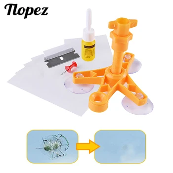 

Windshield Galss Repair Kit Resin Shield Car Window Screen Polishing Resin Sealer Set DIY Car Glass Crack Repair Restore Tool D5