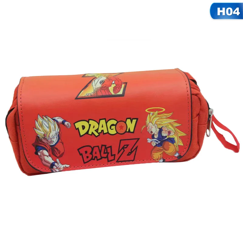 Аниме мультфильм Dragon Ball серии студентов Карандаш Чехол Макияж сумка ручка большая емкость сумка для хранения студенческие канцелярские принадлежности - Цвет: 04