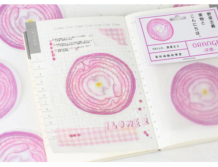 20 Sets/lot Memo Pads Creative fruit and vegetableism Scrapbooking Stickers Office School stationery