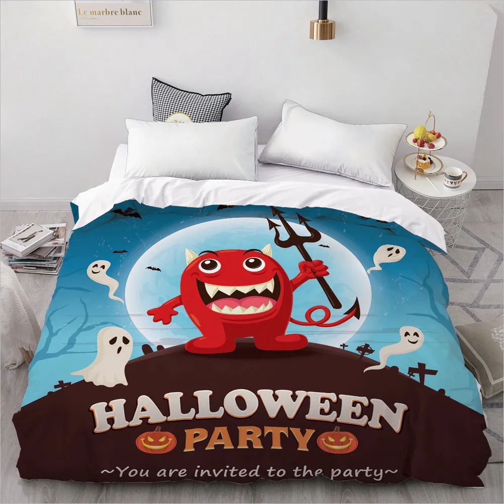 3D пододеяльник 200*200/queen/King/Double/Custom, одеяло/чехол, постельные принадлежности для детей/малышей/детей 220x240, тыква - Цвет: HW 909