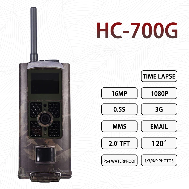 

3G HC700G Hunting Trail Camera Full HD 16MP 1080PMMS GPRS Photo Trap Night Vision Scout hc900A Wild Animal Camera