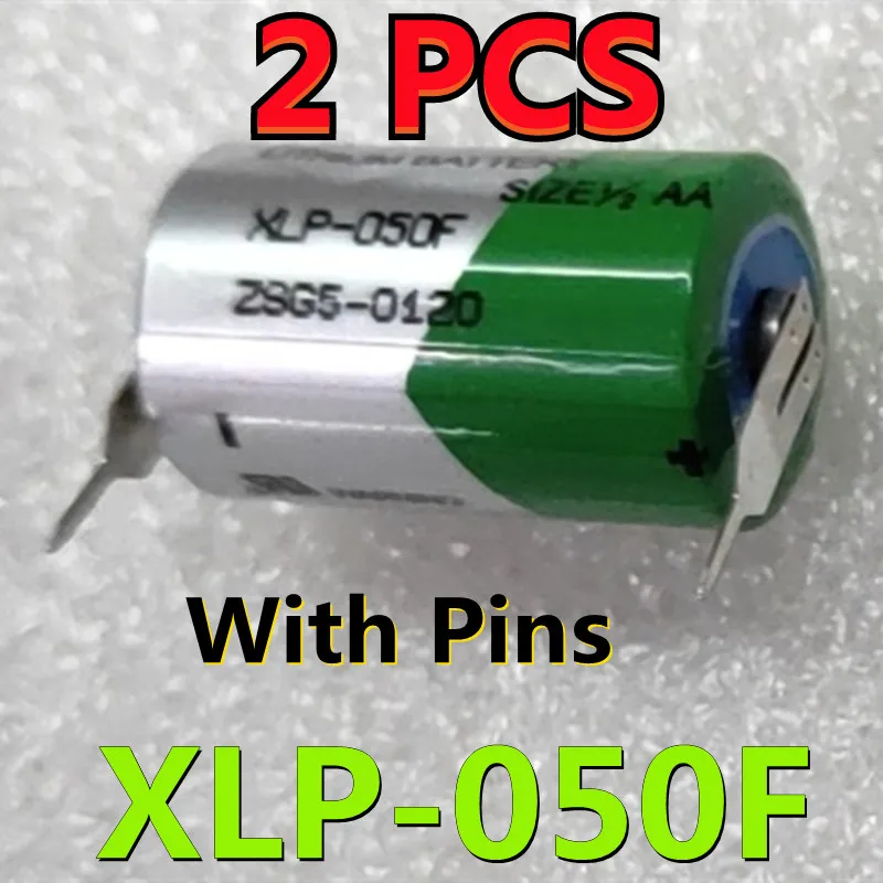 2PCS Original NEW Korea XLP-050F Battery 1/2AA 3.6V Lithium Battery High Temperature With Pins