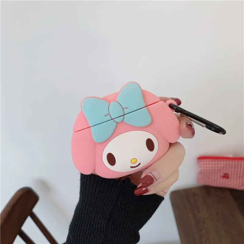 Япония мультфильм 3D My Melody наушники чехол для Airpods прекрасный подарок для Apple Airpods2 Bluetooth беспроводной силиконовый наушник чехол - Цвет: -3