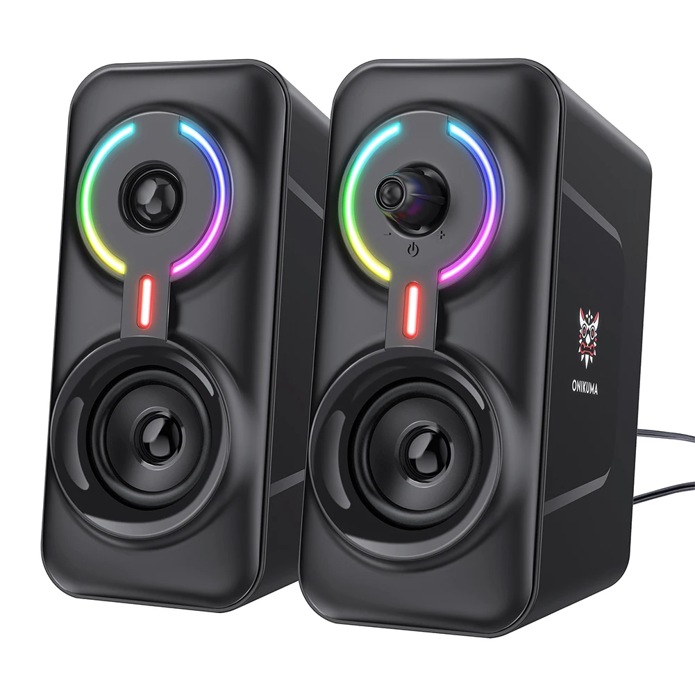 ONIKUMA L6 Portable Gaming Wired Speakers Bluetooth Compatible Stereo