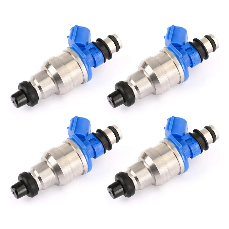 4PCS TESTED FUEL INJECTORS 195500-1970 1955001970 MB6S713250 