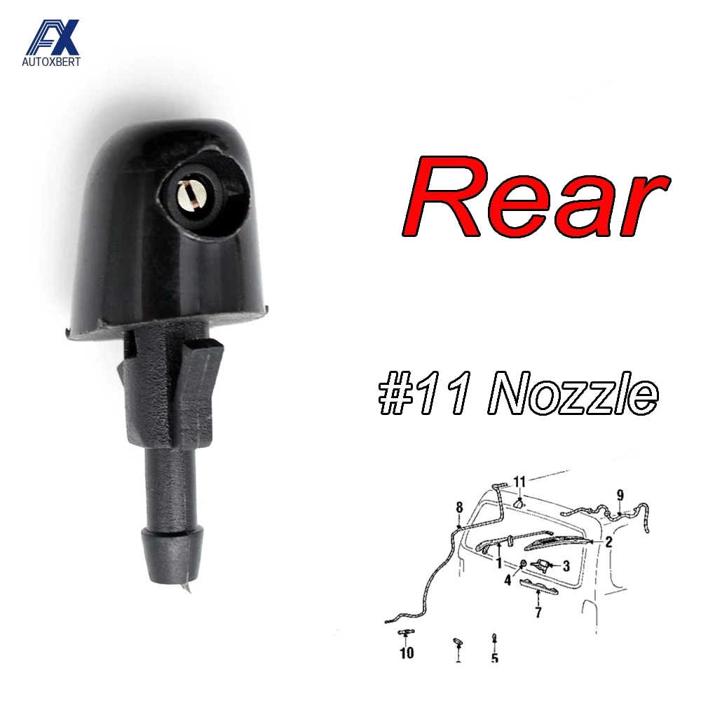 Ugello Lavavetri Posteriore Per Land Rover Discovery 3-4 E Sport - Ricambio LR048615 - 2