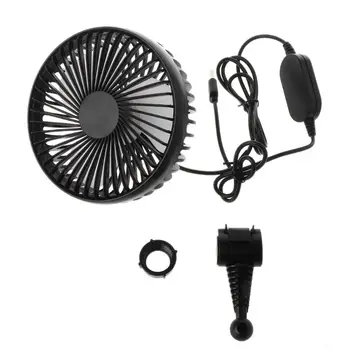 

Universal 5 inch Car Back Seat Headrest Three Speed 5V USB Fan With Switch Air Cooling Fan for Home Travel Car Truck Headrest De