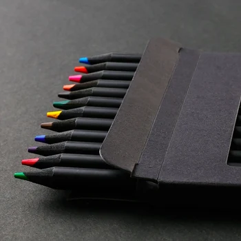 

12colors/ pack professional Colored Pen Coloring Pencil Students Paint Pencil Case Art Student Supplies