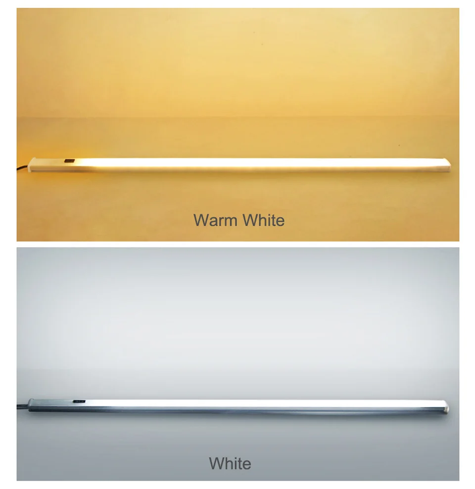 Hand Sweep Switch Under Cabinet Kitchen LED Light Bedroom Wardrobe Closet Night Lights 30/40/50cm LED Bar Light Indoor Home Lamp
