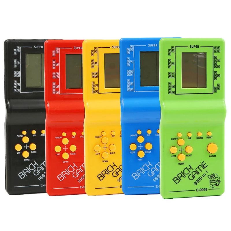 Classic Handheld Game Machine Tetris Kids Console Toy with Music Playback Retro Children Pleasure Games Player | Электроника