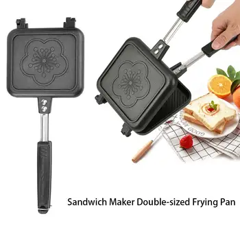 

Sandwich Maker Pan Mold Toast Bread Toast Non-stick Double-sided Frying Pan Tray For Home Kitchen Sandwich Maker Supplies