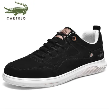 

CARTELO men's shoes Korean casual shoes simple and versatile wear-resistant shoes men's low-top lace-up sports shoes