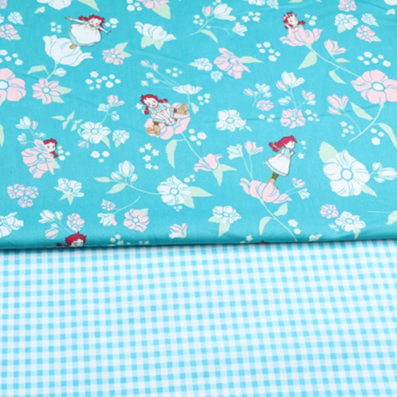 41 DIY 50x40 см шаблон хлопок Саржа вышитые ткани набор для шитья лоскутное ремесло для изготовления простыни наволочки занавески скатерти - Цвет: 41