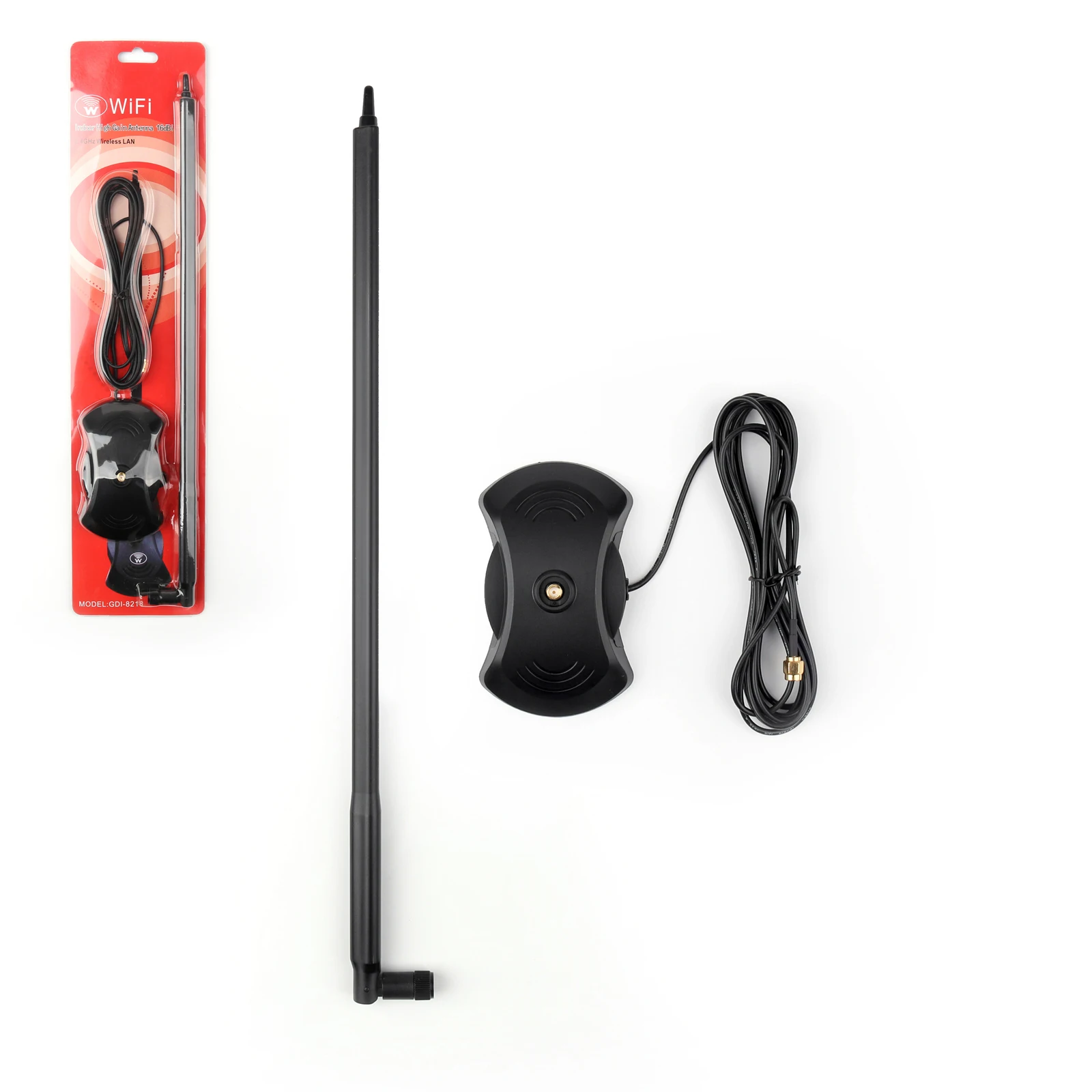 Artudatech 2,4 ГГц 16dBi антенна Wi-Fi RPSMA Мужской для IP Камера Wi-Fi маршрутизатор 3 м удлинитель
