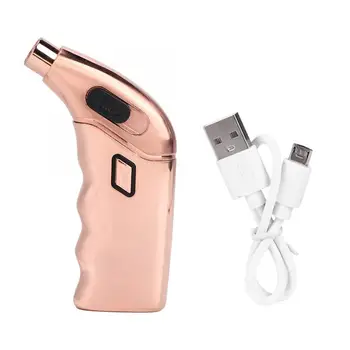 

Fashionable Unique Elbow Shape Dual Arc Charging Cigarette Lighter for Men Gift Daily Use Outdoor Waterproof Portable Lighter