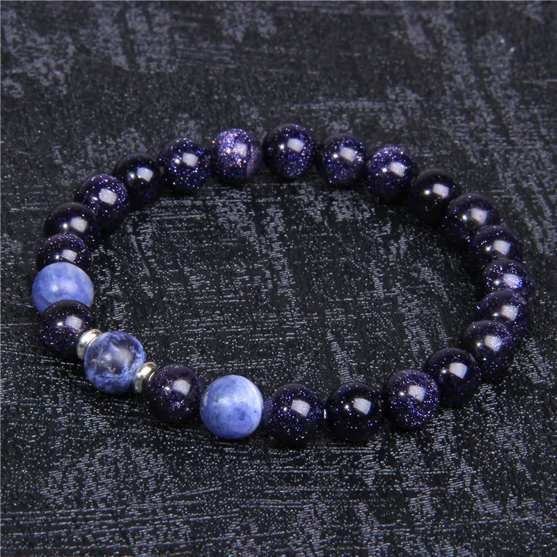

Men Bracelet Stone Polished Beads Charm Bracelet For Men Jewelry Bracelets&Bangles Homme Hombre bileklik Pulseira Masculina