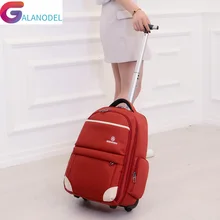 Новая мода водонепроницаемый Оксфорд тележка путешествия рюкзак ручной клади Чемодан Сумки на колесиках унисекс сумки на колесиках вещевой мешок WSD-12911