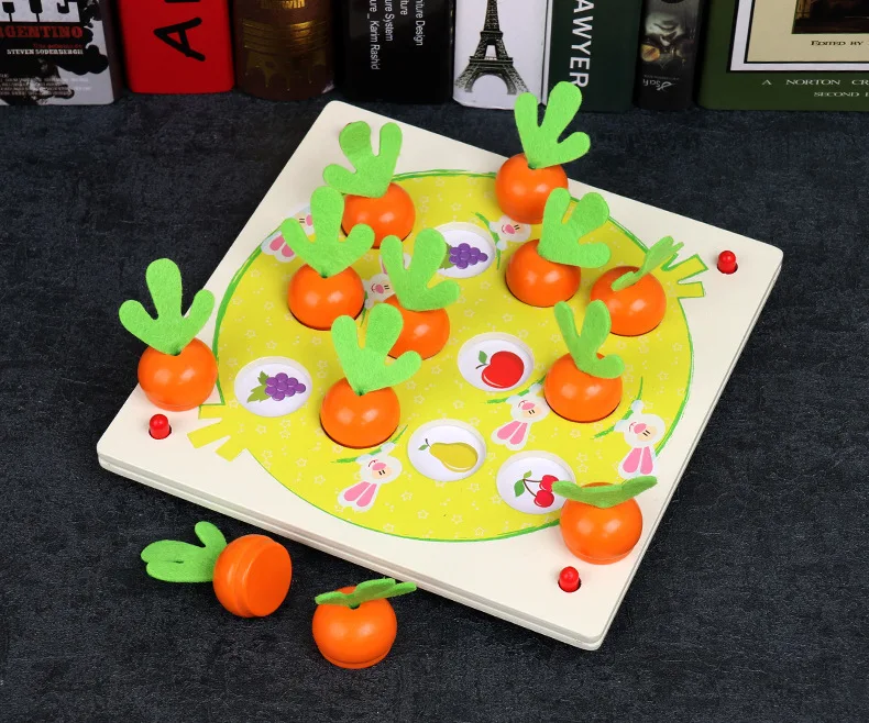 Деревянная редиска ji yi qi детская настольная игра, обучающая игрушка
