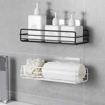 

1Pc Bathroom Storage Holder Kitchen Spices Seasoning Shelf Cosmetic Shower Rack Towel Organizer Kitchen Accessories